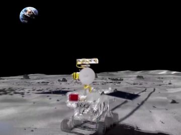Rover sobre la superficie de la Luna