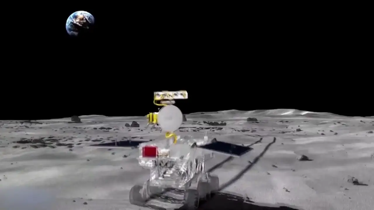 Rover sobre la superficie de la Luna