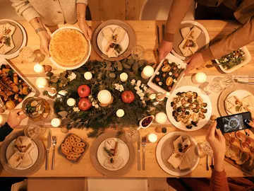 Mesa cena de Navidad Mesa cena de Navidad