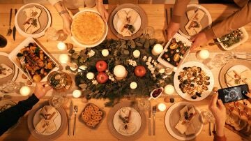 Mesa cena de Navidad