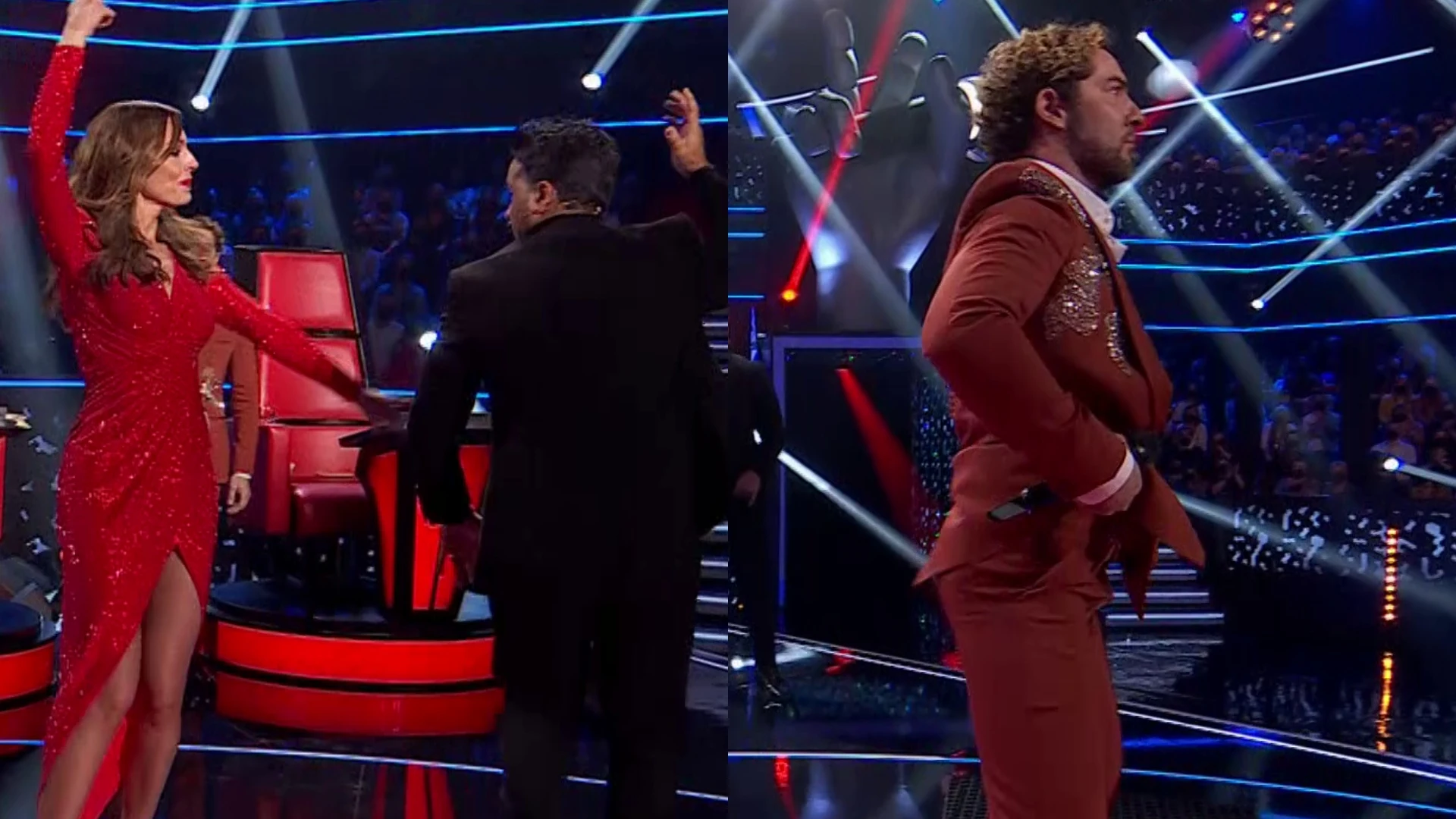 El rompedor twerking de David Bisbal frente al poderío de Eva González y Luis Fonsi con las sevillanas 'La Voz'