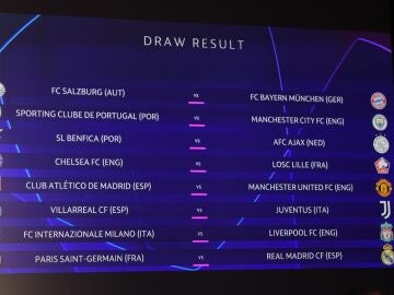 Cruces de octavos de final de la Champions League 2021-22