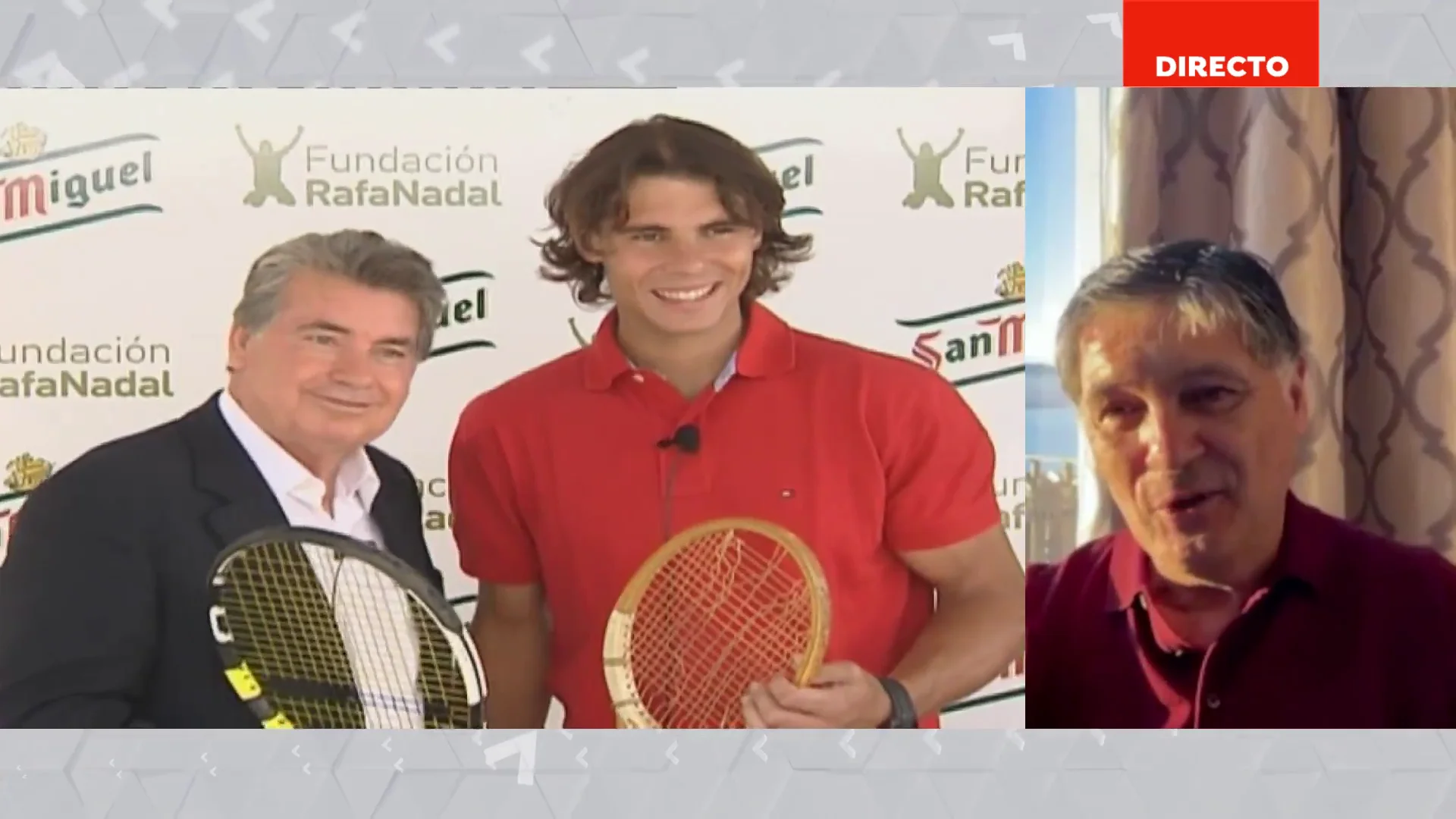 Toni Nadal recuerda la emoción de Manolo Santana cuando su sobrino Rafa ganó Wimbledon: "Me extrañó" Toni Nadal recuerda la emoción de Manolo Santana cuando su sobrino Rafa ganó Wimbledon: "Me extrañó"