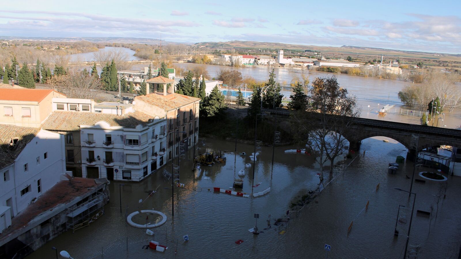 Navarra y Aragón solicitarán la declaración de zona catastrófica por los daños provocados por las inundaciones
