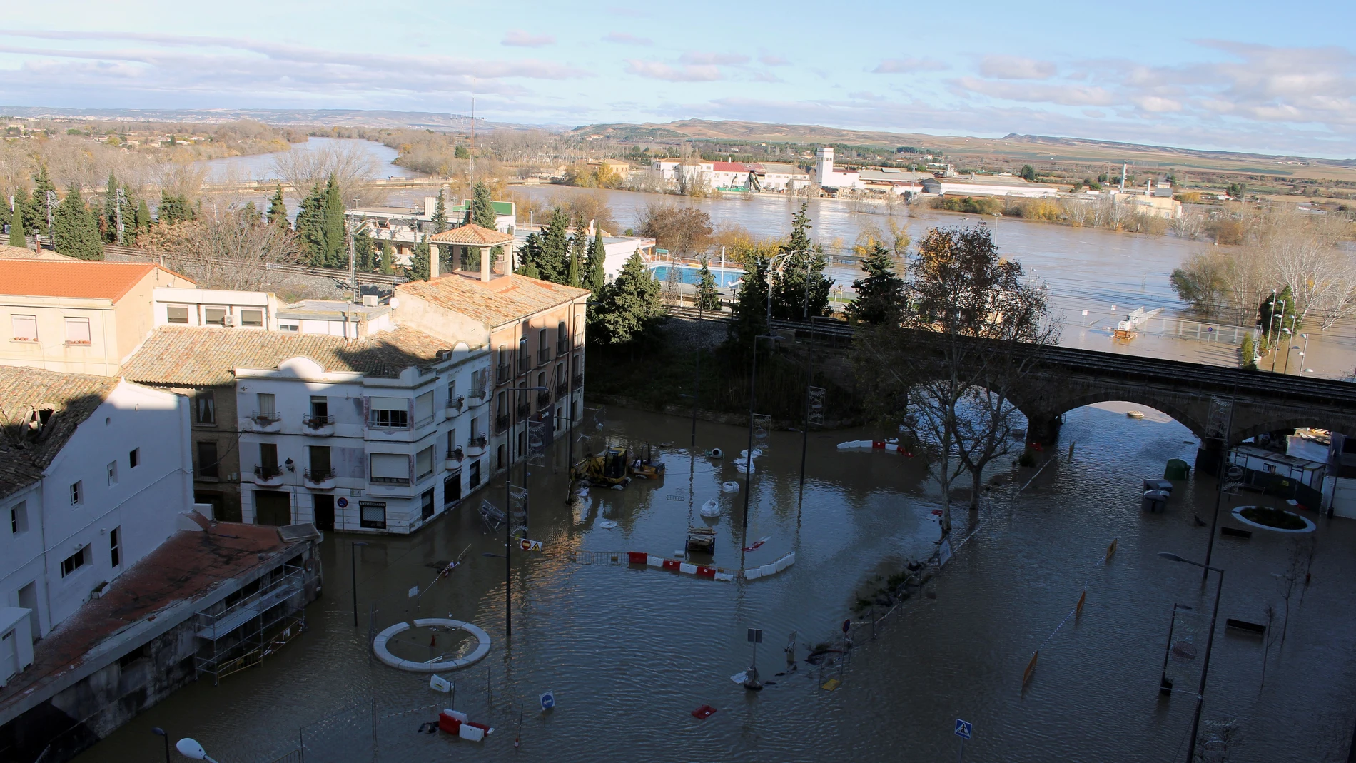 Navarra y Aragón solicitarán la declaración de zona catastrófica por los daños provocados por las inundaciones