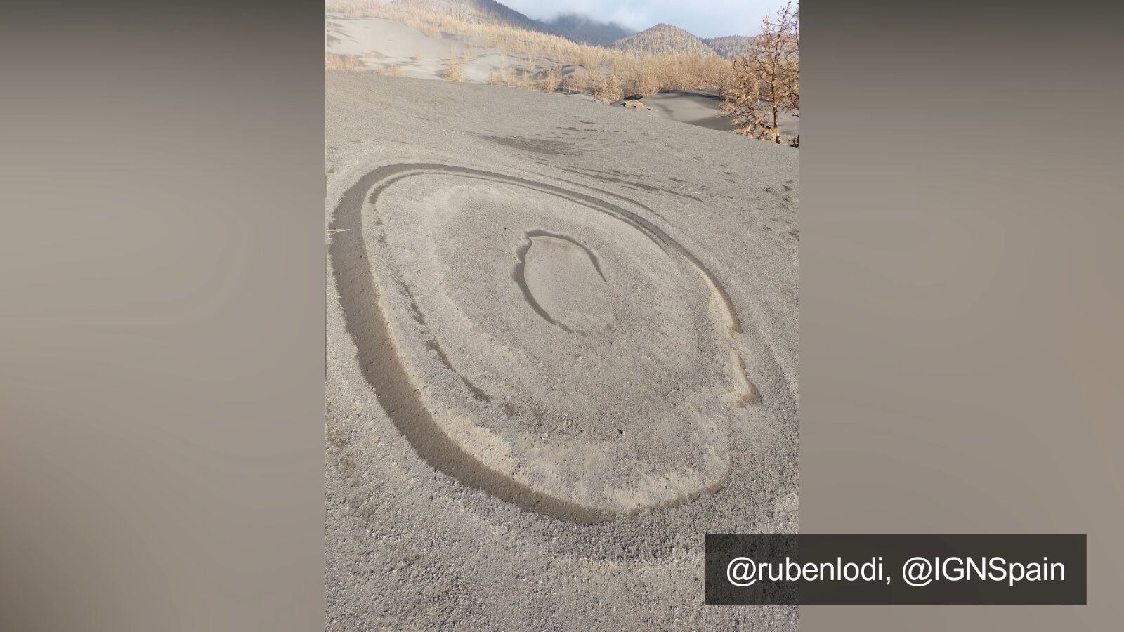 ¿Qué son estos círculos que el volcán de La Palma ha dibujado en las laderas cercanas al cono?
