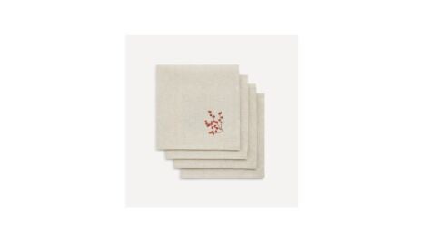 Set de 4 servilletas de algodón Garland 