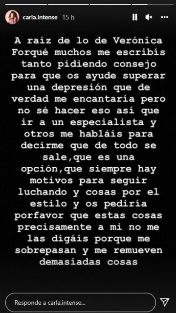 Las conmovedoras palabras de Carla Vigo tras la muerte de Verónica Forqué
