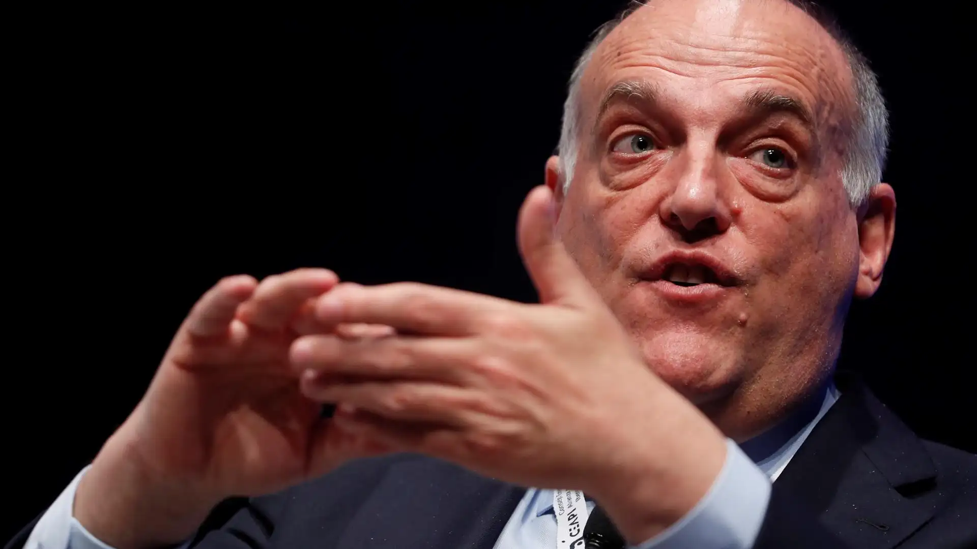 Javier Tebas ironiza sobre el Real Madrid - PSG del sorteo de Champions: "¿No querían partidos interesantes?" Javier Tebas ironiza sobre el Real Madrid - PSG del sorteo de Champions: "¿No querían partidos interesantes?"