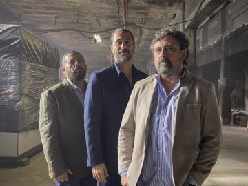 Pepón Nieto, Hugo Silva y Paco Tous