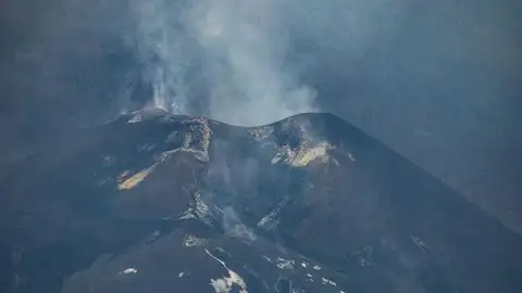 El volcán de La Palma 'dormido' El volcán de La Palma 'dormido'