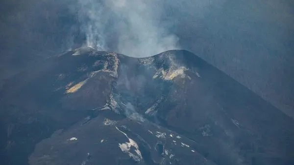 El volcán de La Palma 'dormido' El volcán de La Palma 'dormido'