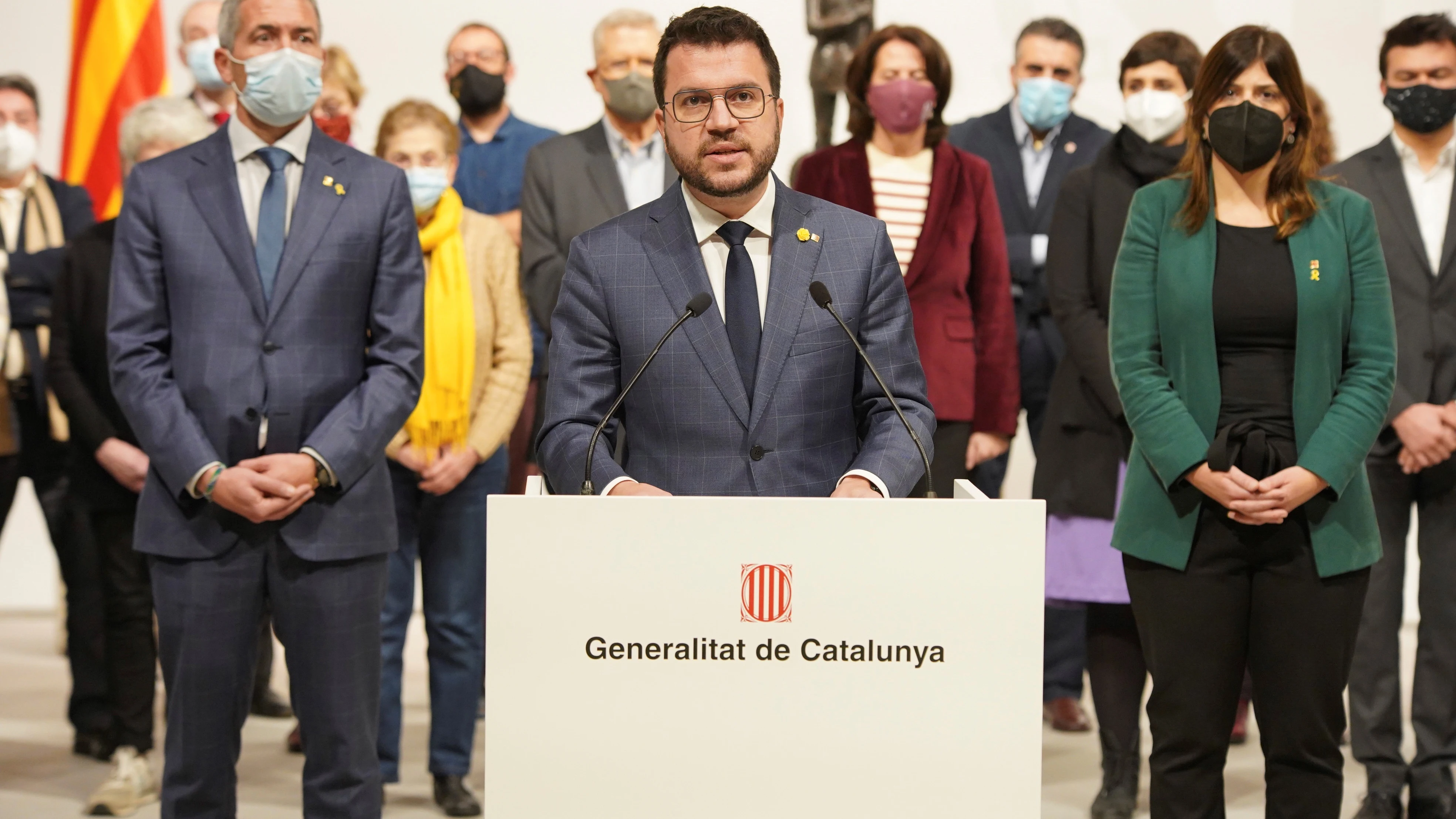 El president de la Generalitat, Pere Aragon&egrave;s