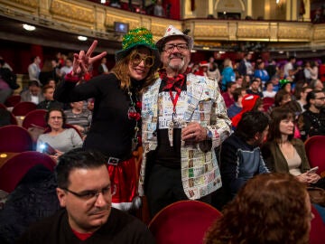 Los disfraces más divertidos del sorteo de la Lotería de Navidad en el Teatro Real Los disfraces más divertidos del sorteo de la Lotería de Navidad en el Teatro Real