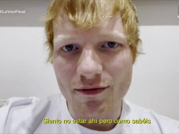 Ed Sheeran manda un bonito mensaje a los finalistas de 'La Voz': "No se trata de ganar"