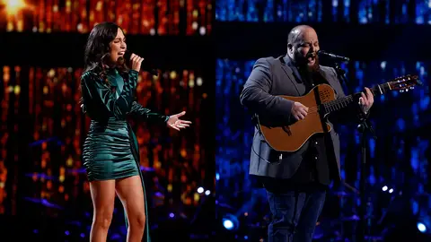 David Barrul y María Parrado cantan ‘Ahora tú’ y ‘Al alba’ en la Gran Final de ‘La Voz’ David Barrul y María Parrado cantan ‘Ahora tú’ y ‘Al alba’ en la Gran Final de ‘La Voz’