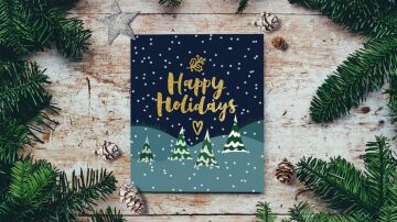 Cómo hacer tarjetas y postales de Navidad para felicitar