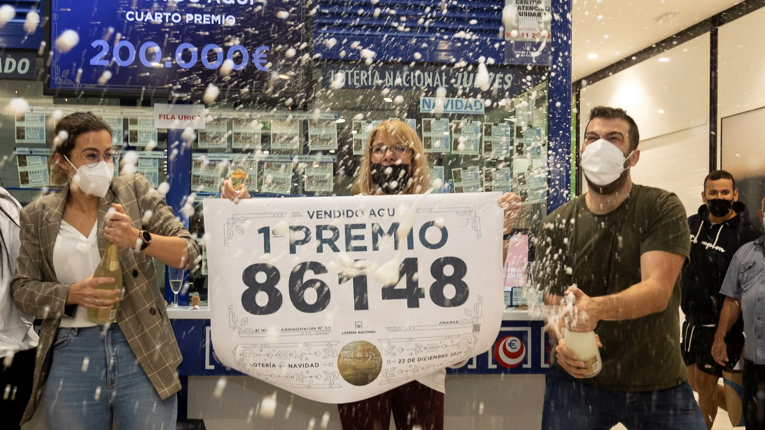 Lista oficial de premios de la Loter&iacute;a de Navidad 2021