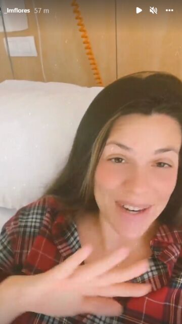 Laura Matamoros tras dar a luz