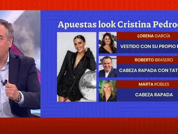 La porra del vestido de Cristina Pedroche. La porra del vestido de Cristina Pedroche.