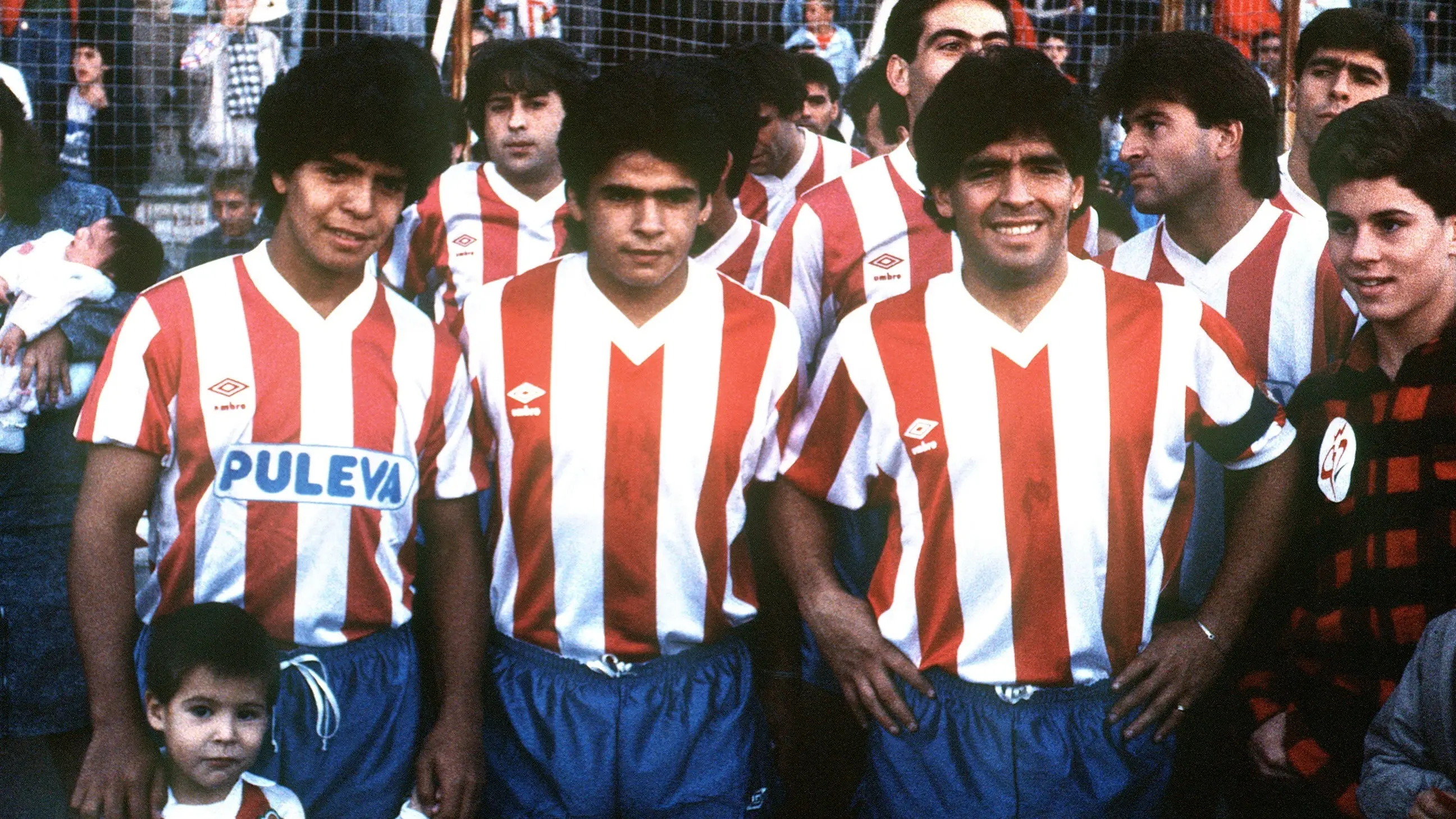 Diego Armando, Hugo y Lalo Maradona, en una imagen de archivo