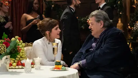 Hermione y Hagrid: Emma Watson con Robbie Coltrane Hermione y Hagrid: Emma Watson con Robbie Coltrane