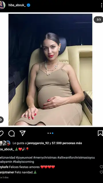 Hiba Abouk presumiendo de barriguita Hiba Abouk presumiendo de barriguita