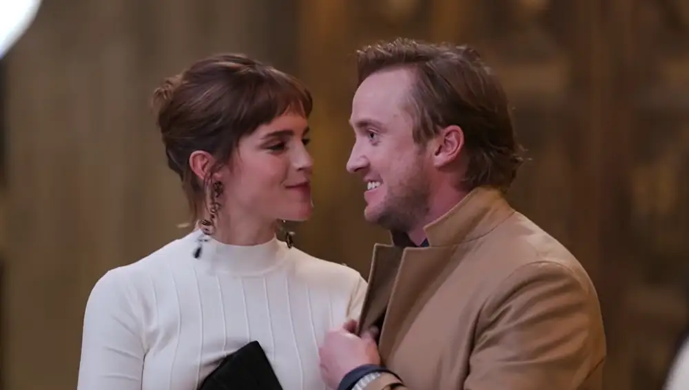 Emma Watson y Tom Felton en la reunión de 'Harry Potter' Emma Watson y Tom Felton en la reunión de 'Harry Potter'