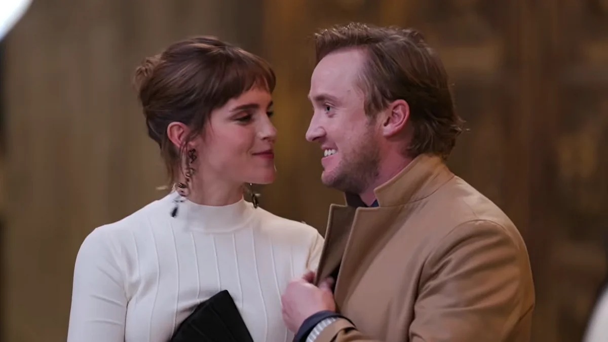 Emma Watson y Tom Felton en la reunión de 'Harry Potter' Emma Watson y Tom Felton en la reunión de 'Harry Potter'