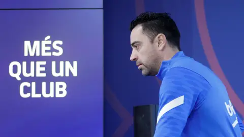 El entrenador del FC Barcelona, Xavi Hernández, en una imagen de archivo El entrenador del FC Barcelona, Xavi Hernández, en una imagen de archivo