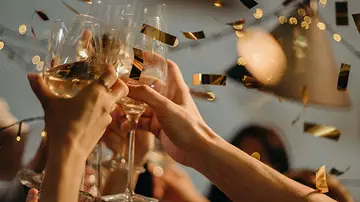 Celebración de año nuevo en Nochevieja y año nuevo Celebración de año nuevo en Nochevieja y año nuevo