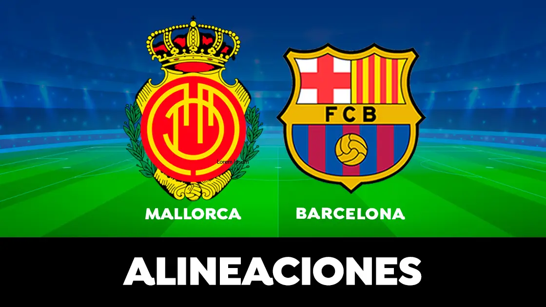 Alineación del Barcelona hoy ante el Mallorca en el partido de la Liga Santander Alineación del Barcelona hoy ante el Mallorca en el partido de la Liga Santander