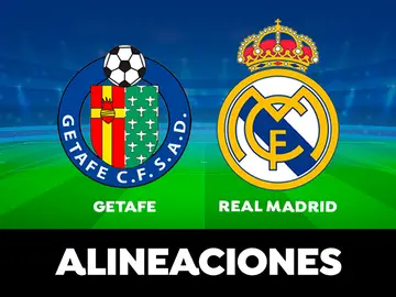 Alineación del Real Madrid hoy ante el Getafe en el partido de la Liga Santander Alineación del Real Madrid hoy ante el Getafe en el partido de la Liga Santander