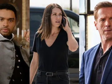 Regé-Jean Page, Megan Boone y Damian Lewis Regé-Jean Page, Megan Boone y Damian Lewis