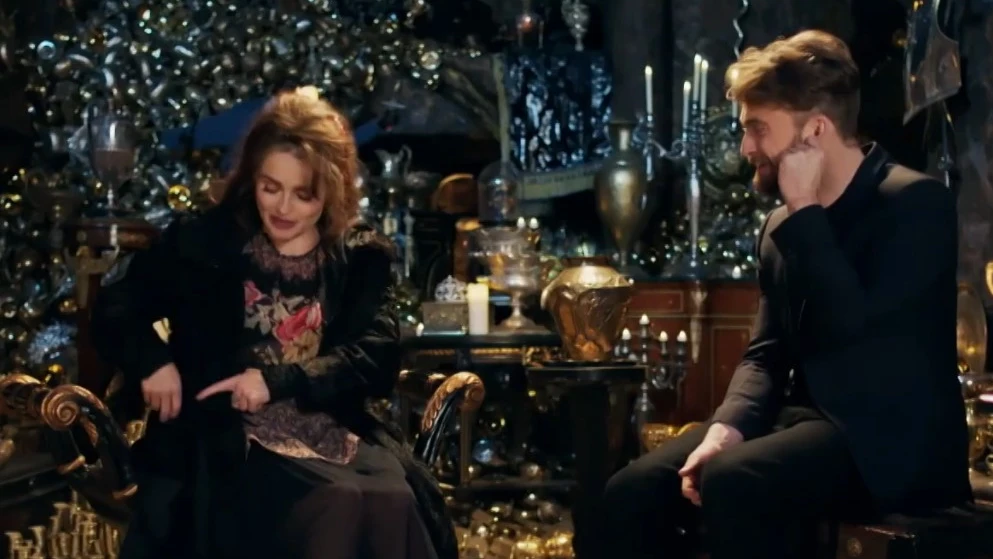 Helena Bonham Carter y Daniel Radcliffe