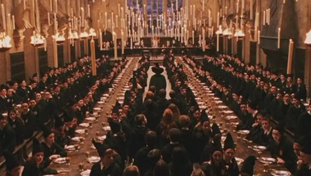 Velas flotantes comedor Hogwarts