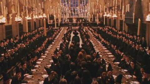 Velas flotantes comedor Hogwarts