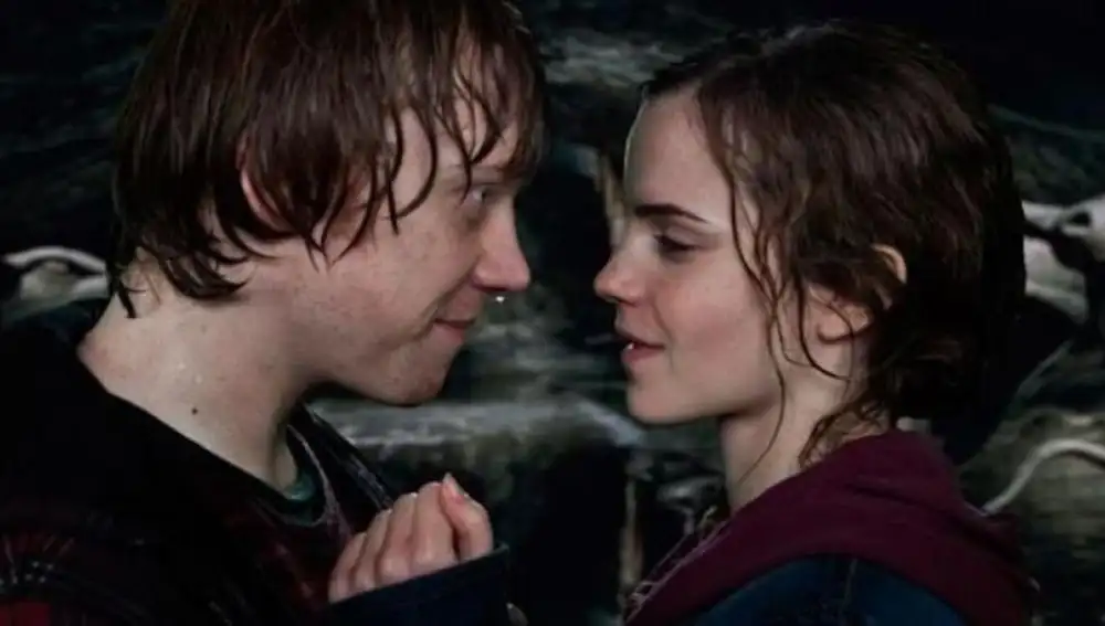 Ron Weasley y Hermione Granger