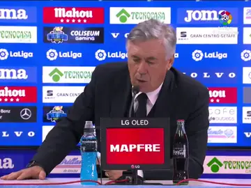 El divertido lapsus de Ancelotti al acabar su rueda de prensa: &quot;Hola&quot;