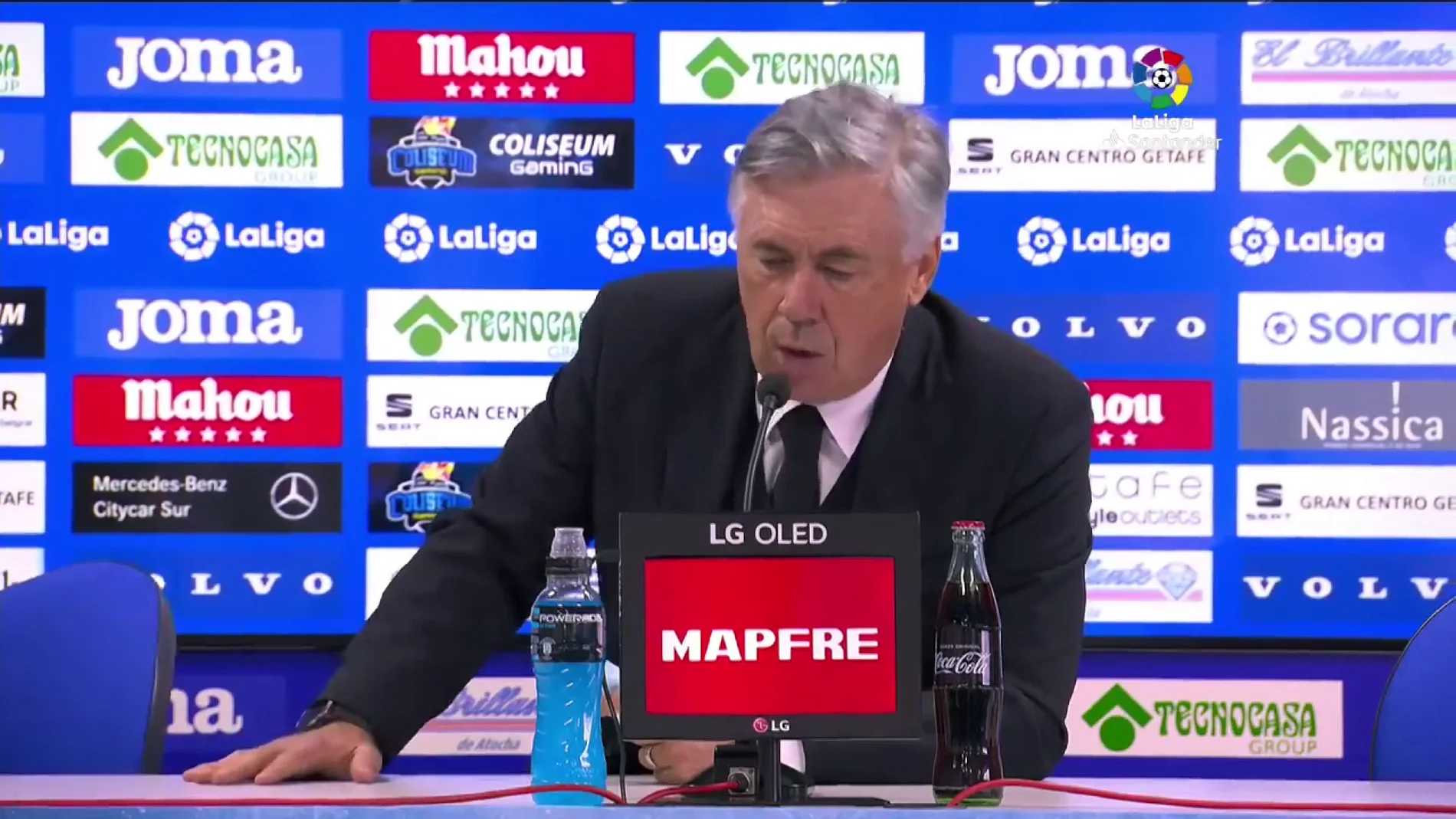El divertido lapsus de Ancelotti al acabar su rueda de prensa: "Hola"