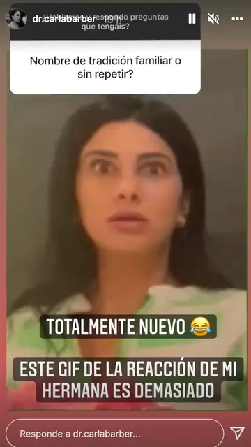 Carla Barber revela una pequeña pista sobre el nombre de su futuro bebé Carla Barber revela una pequeña pista sobre el nombre de su futuro bebé