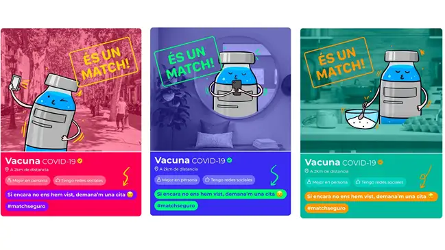 Catalu&ntilde;a recurre a Tinder para animar a los j&oacute;venes a hacer 'match' con la vacunaci&oacute;n del coronavirus 