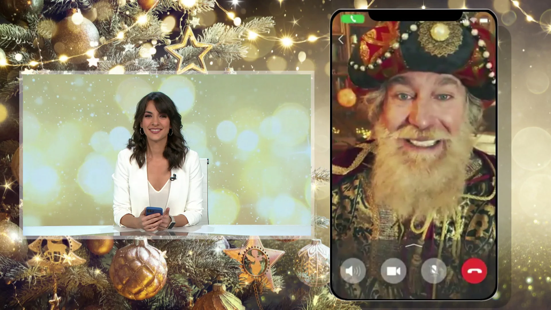 Esther Vaquero habla en directo con los Reyes Magos