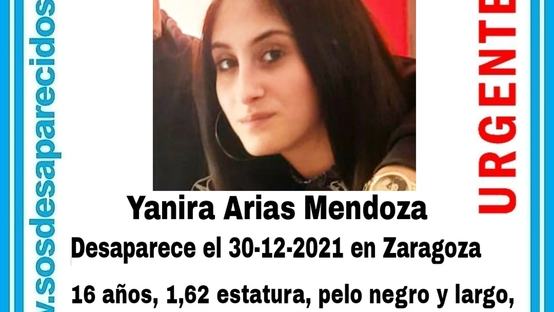 Buscan a Yanira Arias, la joven de 16 años desaparecida junto a su bebé de 3 meses en Zaragoza