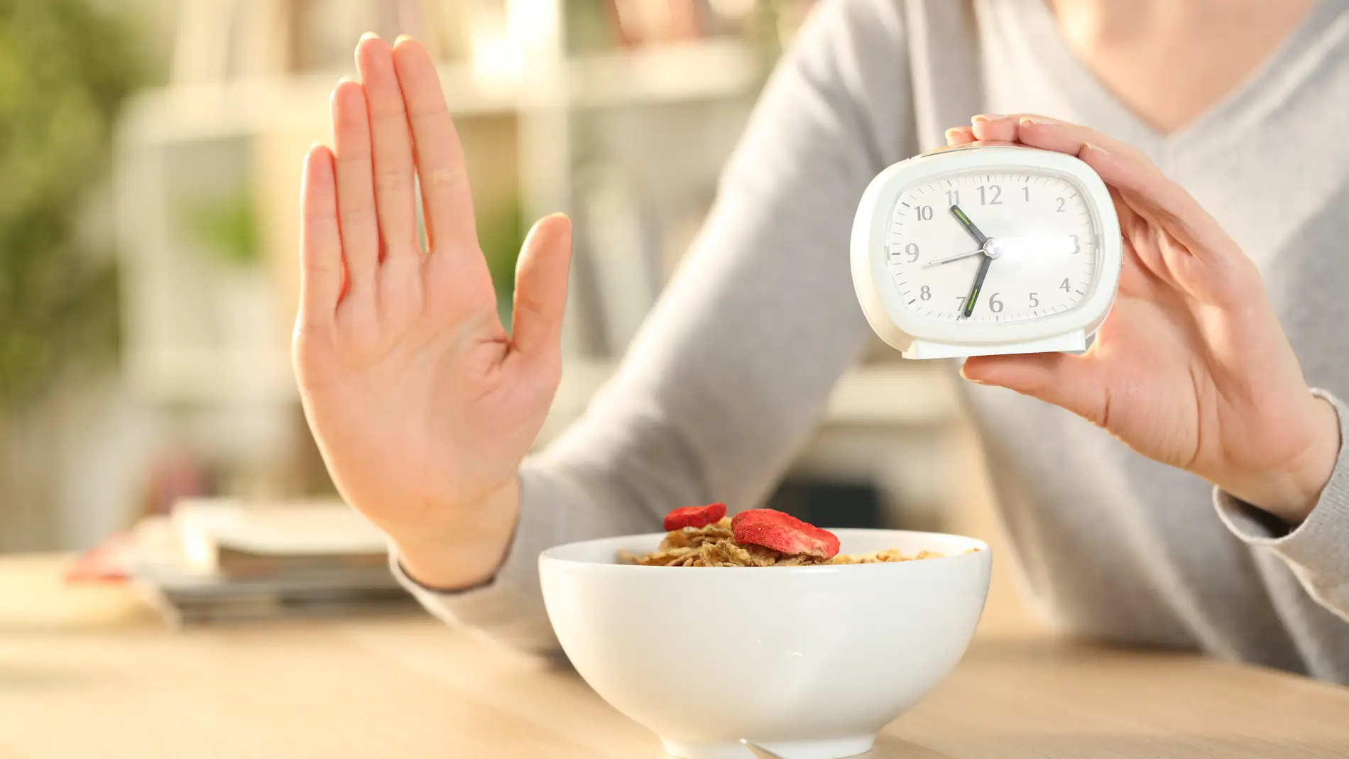 El reloj marca cuándo interrumpir el ayuno.