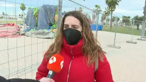 Noemí, testigo del accidente del castillo hinchable en Mislata Noemí, testigo del accidente del castillo hinchable en Mislata