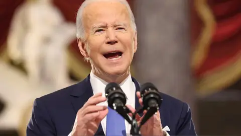 El presidente de EE.UU. Joe Biden pronuncia un discurso en la conmemoración del primer aniversario del asalto al Capitolio en Washington El presidente de EE.UU. Joe Biden pronuncia un discurso en la conmemoración del primer aniversario del asalto al Capitolio en Washington