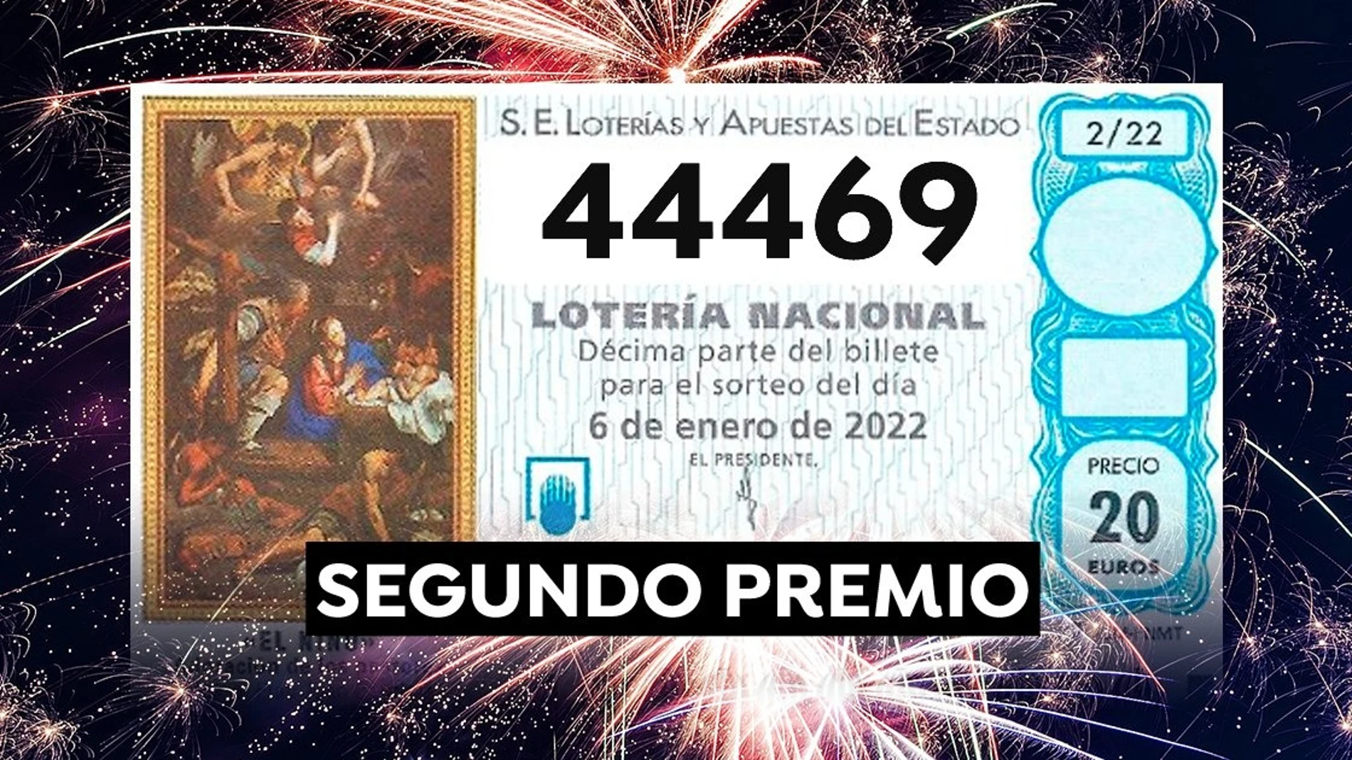 44469, segundo premio de la Lotería del Niño 2022