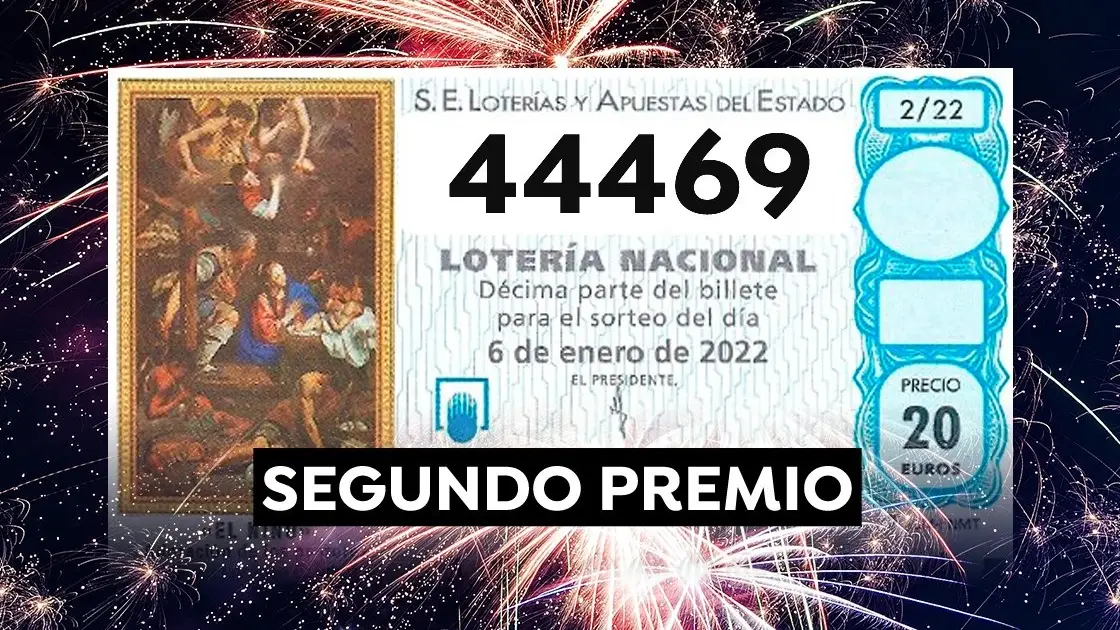 44469, segundo premio de la Loter&iacute;a del Ni&ntilde;o 2022
