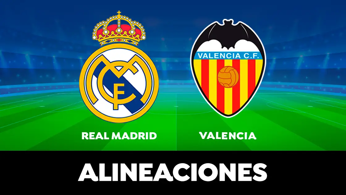 Alineación del Real Madrid en el partido de hoy de la Liga Santander ante el Valencia Alineación del Real Madrid en el partido de hoy de la Liga Santander ante el Valencia